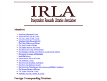 Tablet Screenshot of irla.lindahall.org